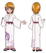 Perfiles de Nagisa con el kimono