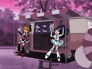 Las Pretty Cure lanzadas contra el Tako Café
