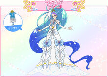 Cure Mermaid's Premium Mode Elegant (Sango) profile from Toei's website.