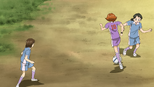 Rin playing futsal