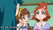Kirara preguntándole a Haruka que deporte decidirá hacer