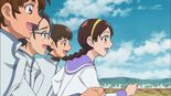 Chihiro and her friends running towards Mana and Regina