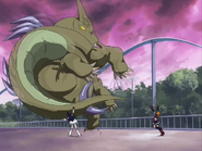 Las Pretty Cure tumban al dinosaurio zakenna