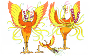 Character design for Hinata's phoenix form