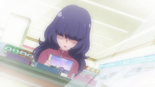 Karin watches the magazines