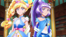 Miracle and Magical in their Sapphire Style forms in the movie