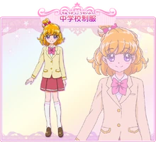 Mirai's school uniform profile from Toei Animation's website