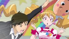 An error of Cure Peach with Brown Hair (like Momozono love)