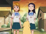 Nagisa and Honoka stay with Chuutaro.