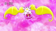 Miyuki transformándose en Cure Candy