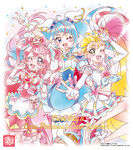 Featuring Cure Sky, Cure Precious, and Cure Summer