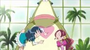 Erika y Tsubomi declarando que sus objetivos son claros para ser Pretty Cure