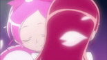 Cure Blossom hugs Cure Blossom Mirage.