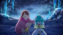 Ageha comforts an exhausted Lala