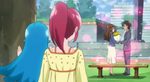 Hime and Megumi watching the couple