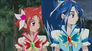Cure Rouge und Cure Aqua