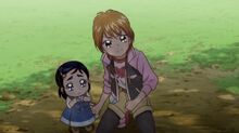 Nagisa is ready to protect baby Honoka