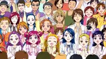 Yes Pretty Cure 5 members are watching Fresh Pretty Cure's show