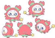 Fuwa en su forma Cáncer.