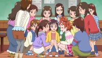 Haruka planning the show with her classmates