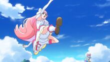 Prism kicks another monster