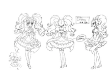 Setting sheet of Cure Miracle in her Ruby Style