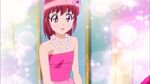 Megumi in her party dress and makeup