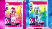 Carta Bonita de Cure Lovely y Cure Princess con el traje