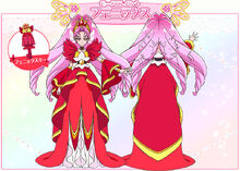 Cure Scarlet's Mode Elegant (Phoenix) profile from Toei's website