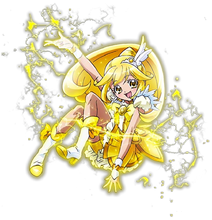 Cure Peace's header stance from Toei Animation's website