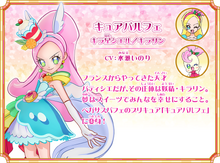 Cure Parfait's profile from All Stars Memories