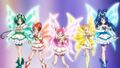 The Super Cures' pose