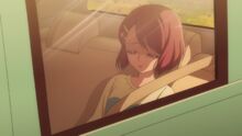 Nodoka in her family's car