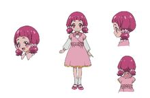 Young Nono Hana's profile from the Pretty Cure Super Stars! blu-ray art gallery