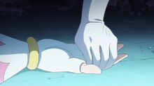 Prism holds onto Sky's hand