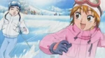 Nagisa and Honoka skiing