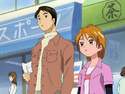 Nagisa is shopping with her dad