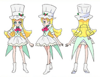 Concept art for Kirahoshi Ciel in her patisserie uniform from the bluray art gallery