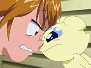 Mepple y Nagisa peleando.