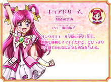 Cure Dream's profile from All Stars Memories