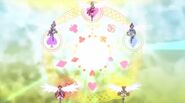 Las Doki Doki Pretty Cure se alinean después de obtener sus alas