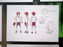 Concept art for Akane's volleyball outfit