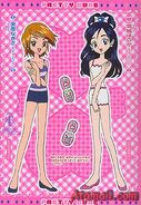 Nagisa y Honoka con sus trajes de baño