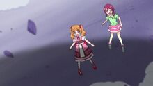 Emiru and Kotori are almost hit