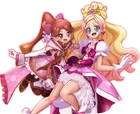 Cure Flora and Refi's poses from the poster