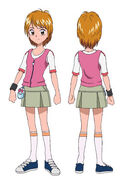 Perfiles de Nagisa en la película.