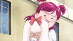 Nozomi thinks Milk is a cute plushie