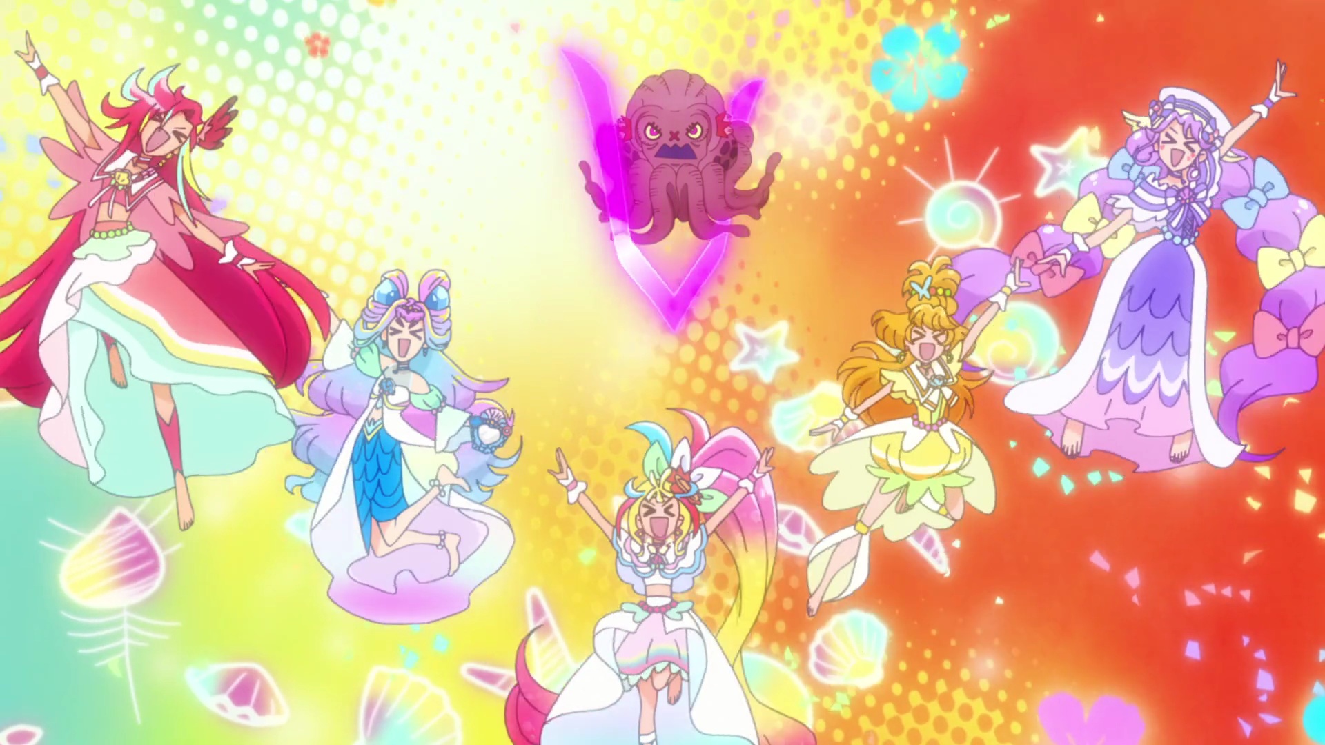 1080p] Cure Summer Transformation (Tropical-Rouge! Precure) 