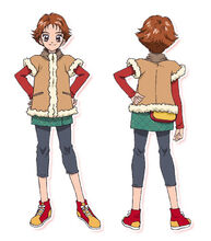 Rin's casual clothes profile from the Yes! Pretty Cure 5 movie
