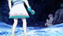 Lala followed Latte to the cave